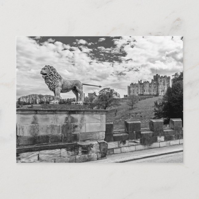 Alnwick slott, Northumberland Vykort (Framsida)