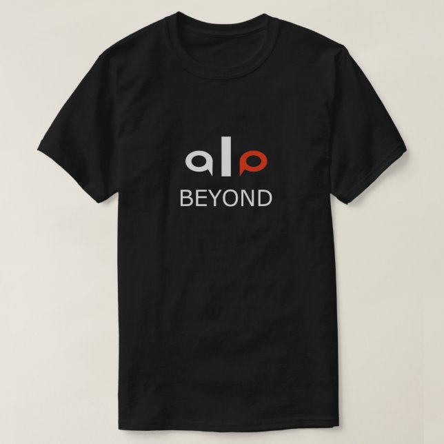 ALO Beyond – Minimalist Modern Typography T-Shirt (Design framsida)