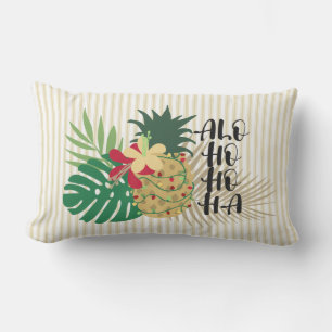 ALO-HO-HO-HA Hawaiian Tropical Helgdag Lumbarkudde