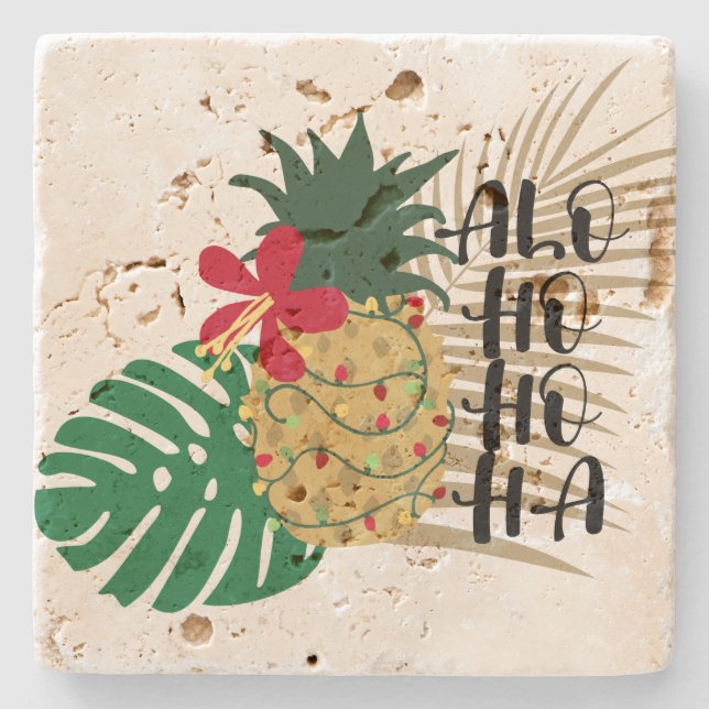 ALO-HO-HO-HA Hawaiian Tropical Pineapple Stenunderlägg (Framsidan)