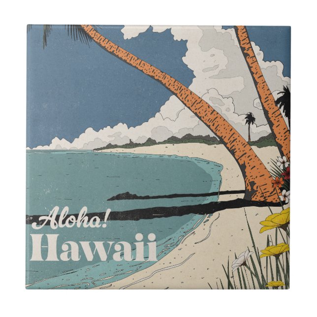 Aloah! Hawaii Kakelplatta (Framsidan)