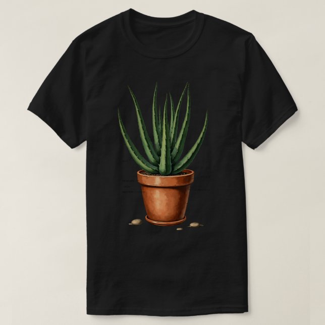 Aloe Botanisk T Shirt (Design framsida)