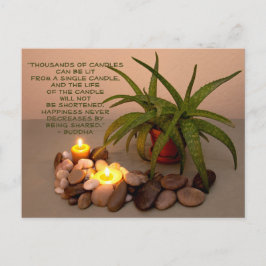 Aloe, Candles och River Sten | Händelsecitat Vykort