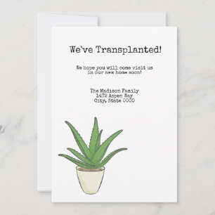 Aloe Change of Adress Inbjudningar