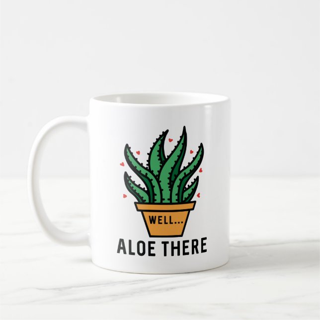 Aloe där kaffemugg (Vänster)