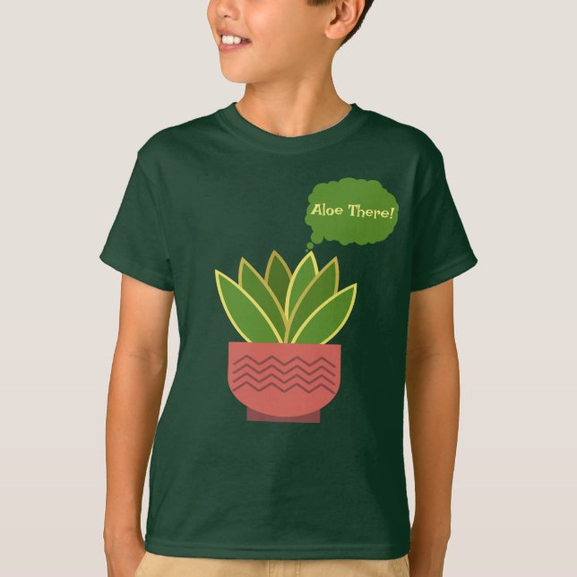 "Aloe där!" Pojkar T Shirt (Framsida)