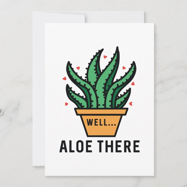 Aloe där tack kort (Framsida)