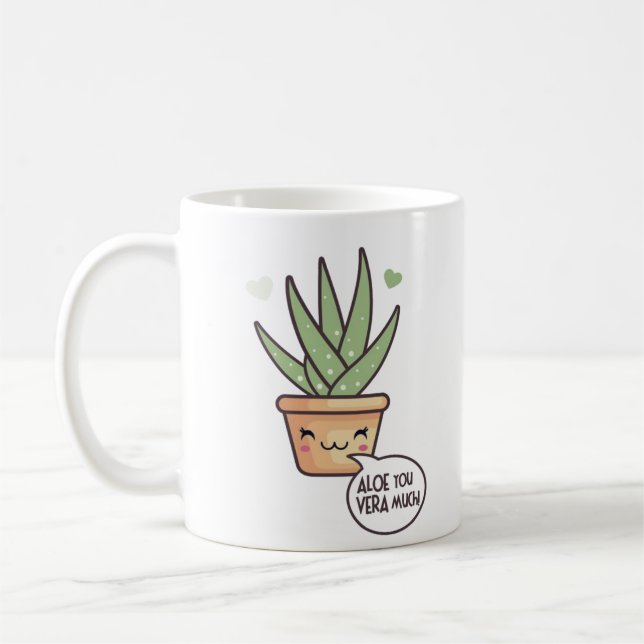 Aloe dig Vera mycket Kaffemugg (Vänster)