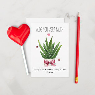 Aloe du Vera Much Pun Classroom Valentine