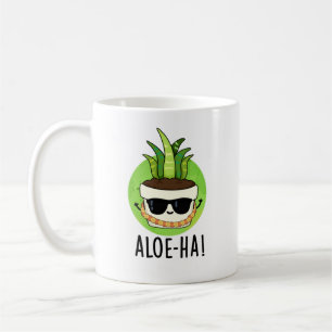 Aloe-ha Funny Hawaiian Plant Pun Kaffemugg