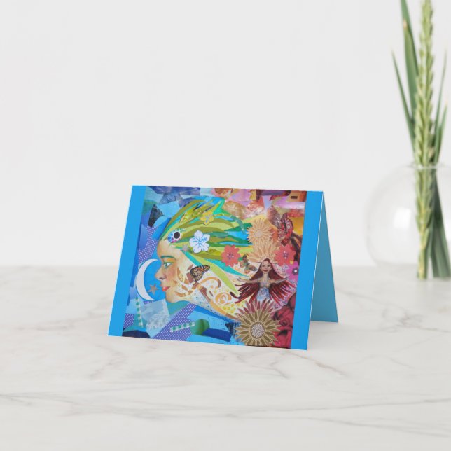 Aloe-kort (kollage) helgkort (Framsida)