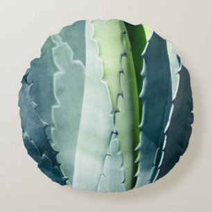Aloe - Macro Fine Art-foto Rund Kudde