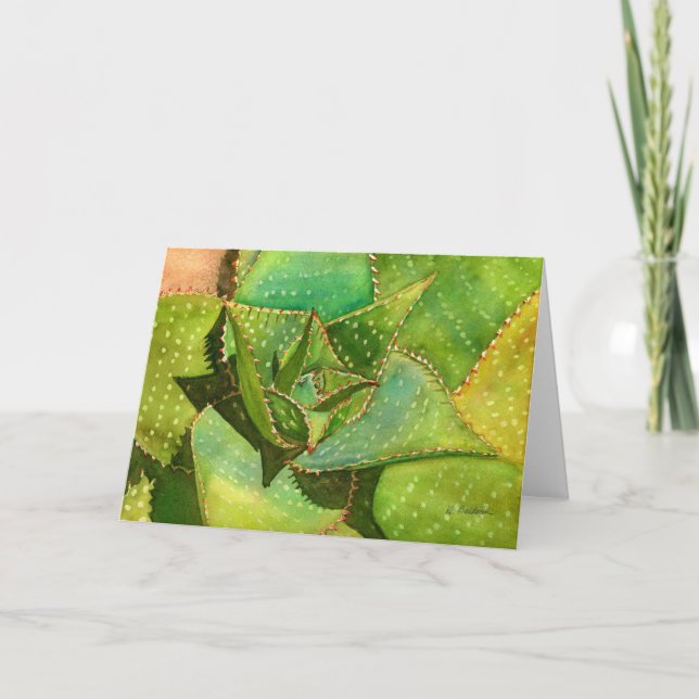 Aloe notecard kort (Framsida)