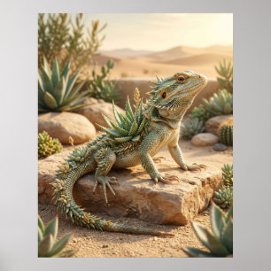 Aloe Ödla Ökensol Poster