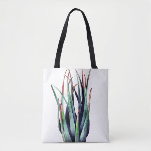 ALoe Plant Photo Tote Bag Tygkasse