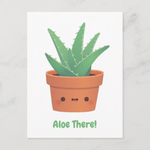 Aloe There, Aloe Vera Växthälsning Vykort
