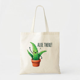 Aloe! Tote Bag för Cute Aloe Vera Plant Tygkasse