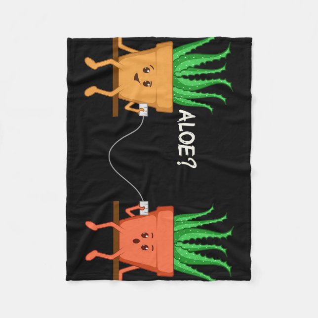 Aloe Vera Barber Fleecefilt (Framsidan)