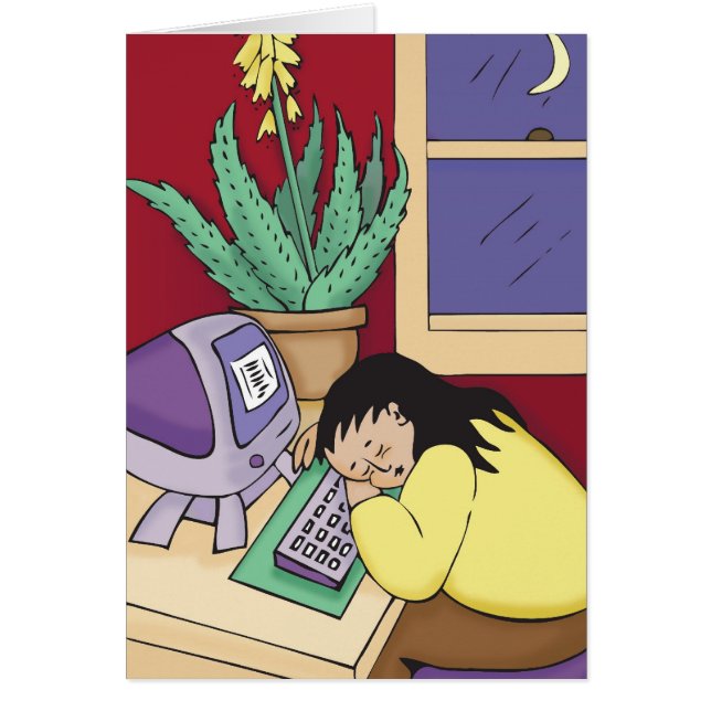 Aloe Vera Hälsningskort (Framsidan)