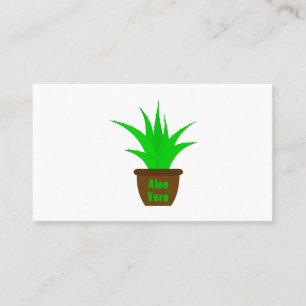 Aloe Vera med etikett Visitkort