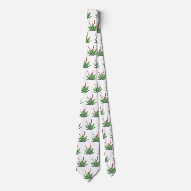 Aloe Vera Mönster Neck Tie Slips (Framsida)