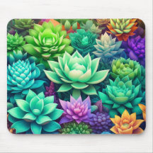 Aloe Vera och Succulents Collage