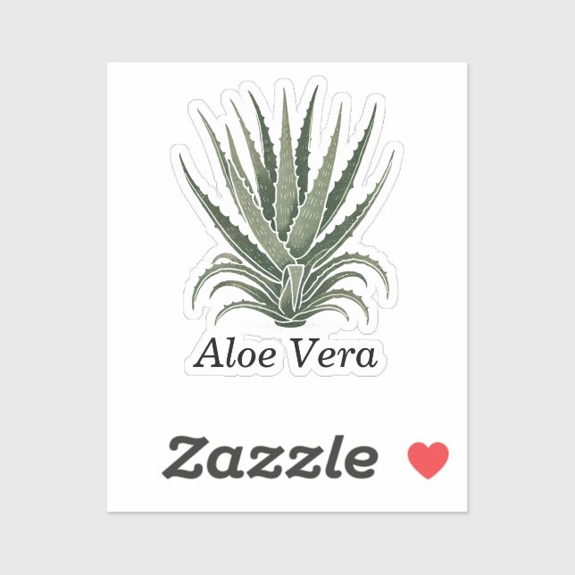 Aloe Vera Plant Herbal Apothecary Klistermärken (Ark)