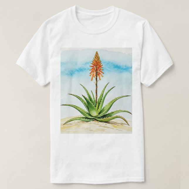 Aloe vera plant t shirt (Design framsida)