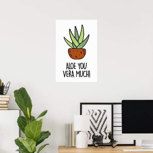 Aloe Vera Poster (Hemmakontoret)