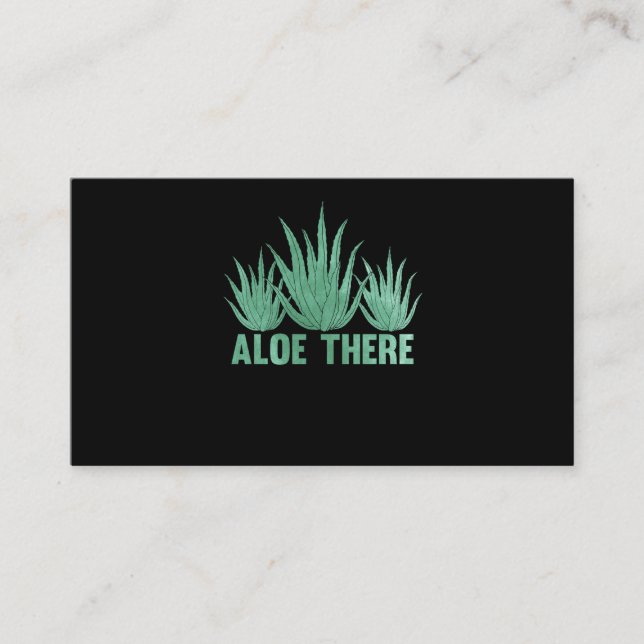Aloe Vera Pun Plants Women Men Succulents Visitkort (Framsida)