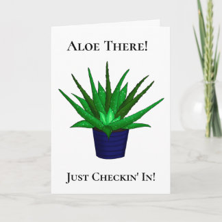 Aloe Vera Pun | Vänskap jag missar dig Kort