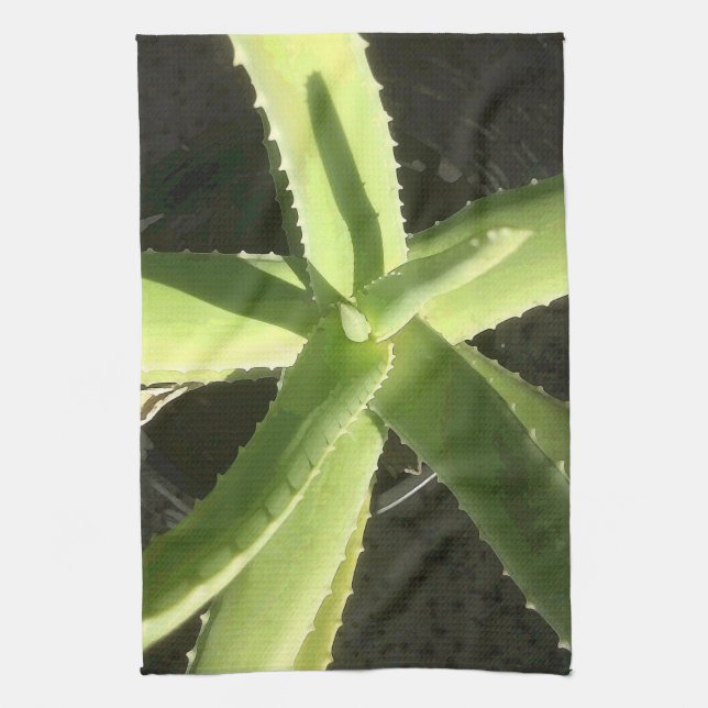 Aloe Vera-växt Kökshandduk (Vertikal)