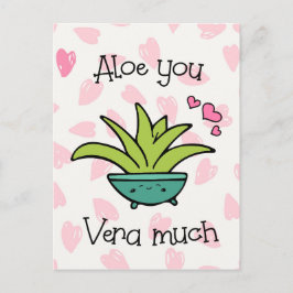 Aloe you Vera Mch Cute Kärlek Vykort