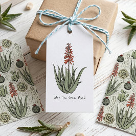 Aloe You Vera Mycket Växtälskare Presentetikett