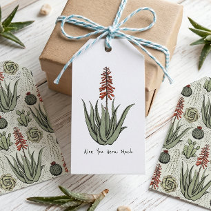 Aloe You Vera Mycket Växtälskare Presentetikett