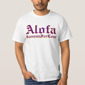 Alofa som är samoansk för kärlek tee