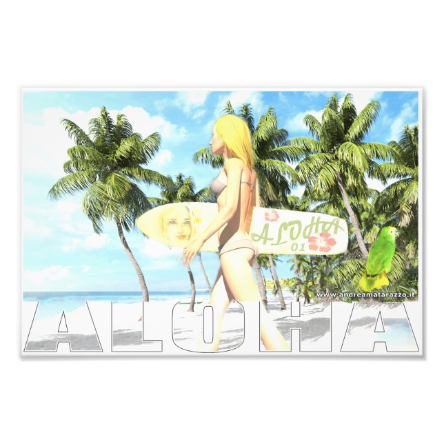 Aloha 01 fototryck (Framsidan)