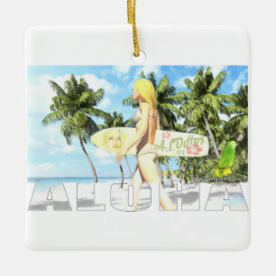 Aloha 01 julgransprydnad keramik