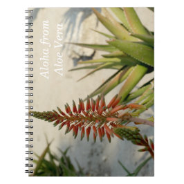 Aloha Aloe Vera Plant Photo Notebook Anteckningsbok