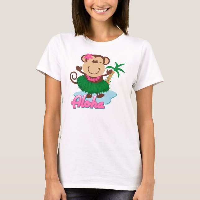Aloha apaskjorta t-shirt (Framsida)