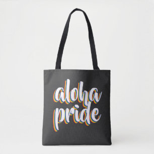 Aloha är Aloha Rainbow Pride Hawaii Tygkasse