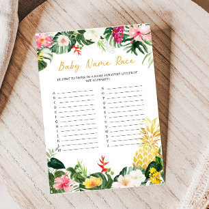 Aloha Baby Pineapple Baby Shower Namntävlingsspel