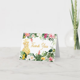 Aloha Baby Pineapple Baby Shower Tack Kort