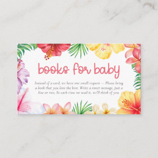 Aloha Baby Shower-böcker för bebis Tilläggskort