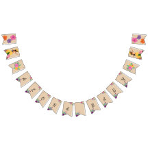 Aloha Baby Shower buntbanderoll