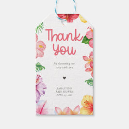 Aloha Baby Shower Presentkort Presentetikett