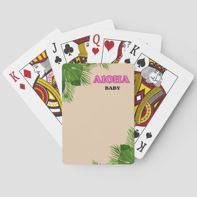 Aloha Baby-spelkort Casinokort (Baksidan)
