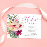 Aloha baby tropiska blommor, babydusch