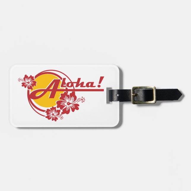 Aloha Bagageetiketter Bagagebricka (Horisontell Framsida)
