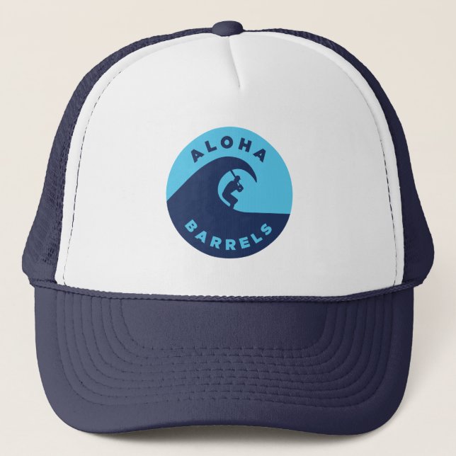 Aloha Barrels 2 Färg Circular Logotyp Keps (Framsida)